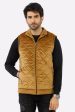 Brown Quilted Vest for Mens Online now