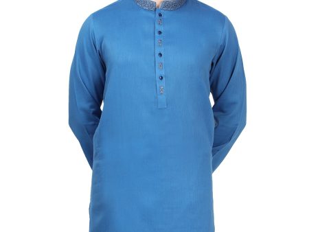 Men s Kurta in R-Blue SKU: EA2926-R-BLUE Supply