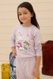 Light Purple Girls Sweatshirt with Trouser Hot on Sale