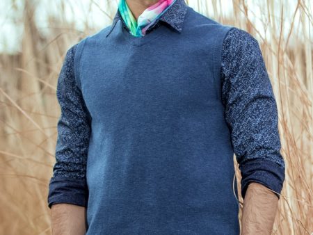 Gents Sweater In Blue SKU: SA560-BLUE Fashion