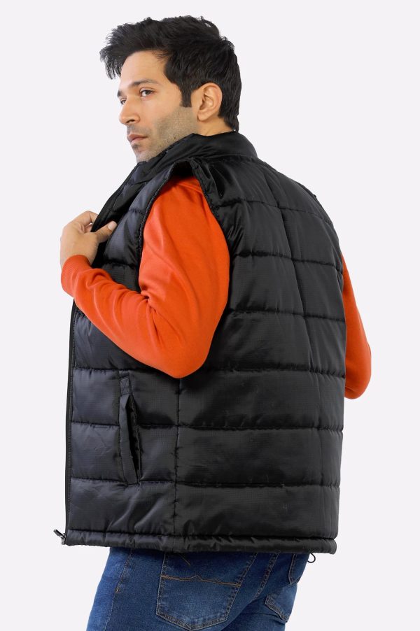 Men s Black Puffer Vest Online now