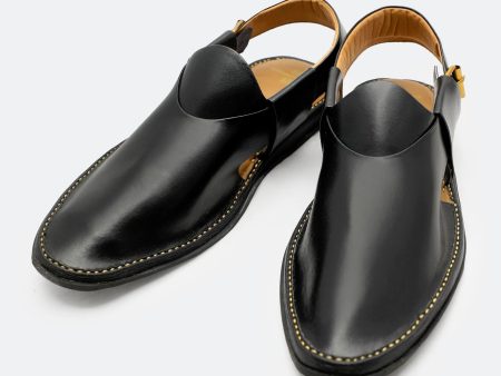 Black Casual Peshawari Sandal Sale