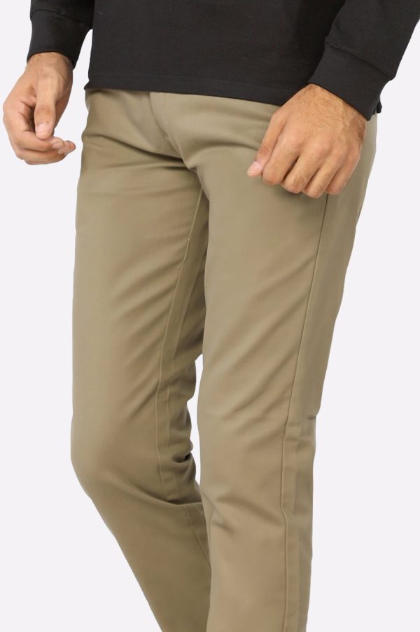 Brown Smart Fit Cotton Chino Online Sale