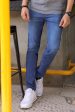 Medium Blue Slim Fit Jeans Online Hot Sale