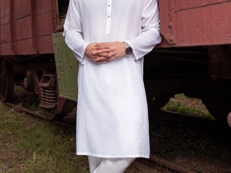 Men s Kurta in Rust SKU: EA3041-WHITE Sale