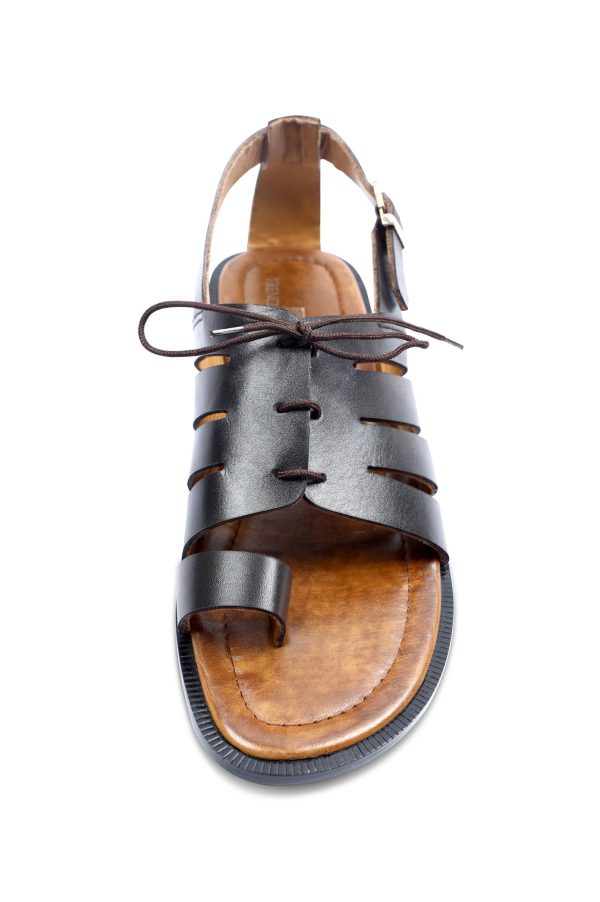 French Emporio Men Sandal In Coffee SKU: SLD-0024-COFFEE on Sale