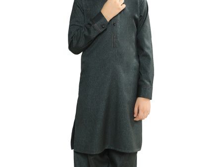 Boys Shalwar Suit SKU: KBH-0124-D-GREY Online