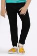 Black Slim Fit Denim Jeans Hot on Sale