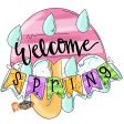 Welcome Spring Rainy Day Umbrella Cutouts and Kits For Cheap