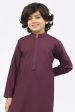 Boys Kurta Shalwar In Dark Purple Online Sale