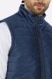 Navy Blue Sleeveless Men s Jacket on Sale