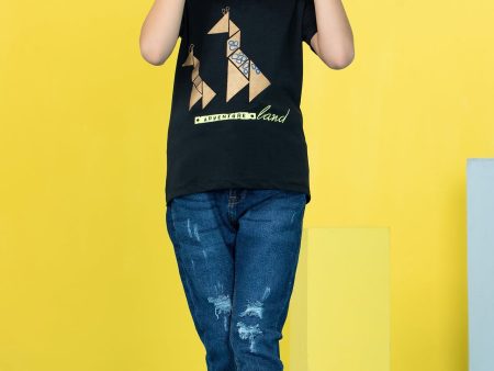 Girls T-Shirt In Black Hot on Sale