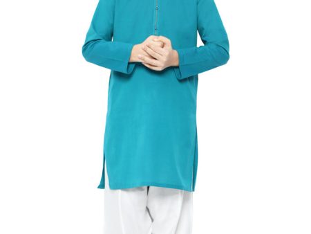 Boys Kurta In Green SKU: KBKS-0036 Supply