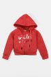 Red Infant Girls Zipper Hoodie Online now