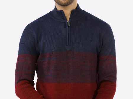 Maroon Quarter Zipper Gents Sweater Online Hot Sale