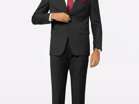 Mens 2PC Black Formal Suit Discount