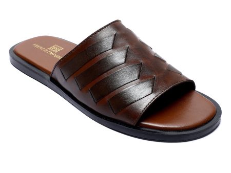 Slippers For Men SKU: SLP-0073-COFFEE Cheap