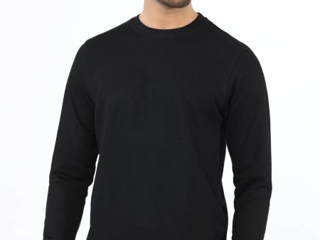 Black Basic Sweatshirt Cheap