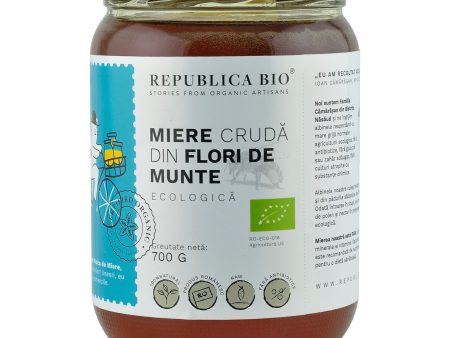 Miere ecologica poliflora cruda din Flori de Munte, Republica BIO, 700g Cheap