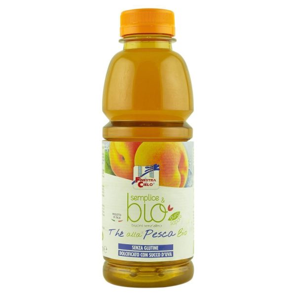 Ceai rece cu aroma de piersica indulcit cu suc de struguri, La Finestra Sul Cielo, fara gluten, 500 ml, bio Hot on Sale