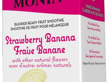 Monin Strawberry Banana Smoothie Mix on Sale