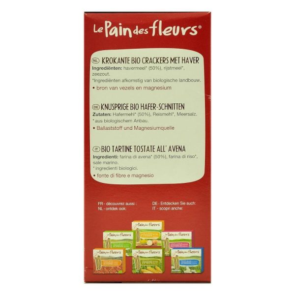 Turte crocante Le Pain des Fleurs cu ovaz fara gluten, bio, 150g Online now