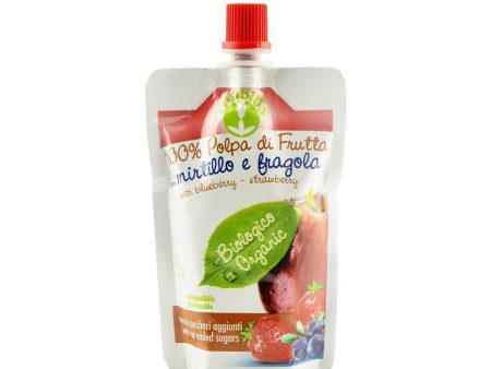 Piure de fructe fara zahar - mere, afine, capsuni, bio, 100g Online Sale