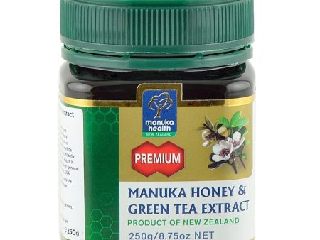 Miere de Manuka PREMIUM cu ceai verde Noua Zeelanda Manuka Health, 250 g, naturala Online now