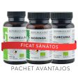 FICAT Sanatos, pachet promotional (Chlorella + Curcuma + Moringa), BIO, RAW, VEGAN on Sale