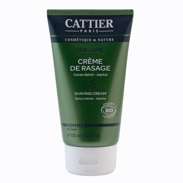 Crema pentru barbierit Cattier, bio, 150 ml For Sale