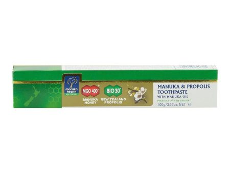 Pasta de dinti Manuka Health cu Miere de Manuka MGO 400+, Propolis BIO30 si Ulei de Manuka, 100 g, naturala Fashion