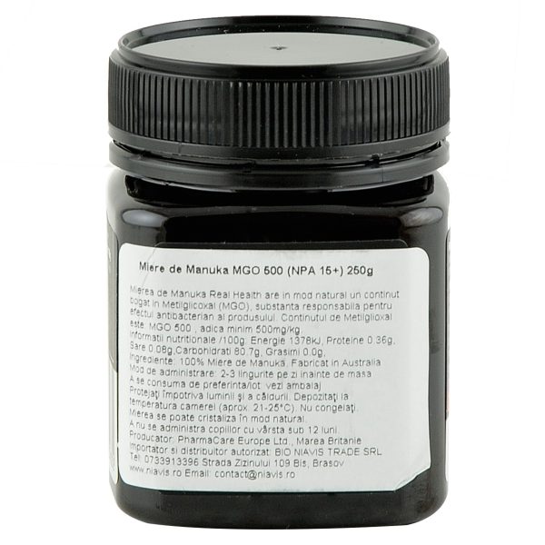 Miere de Manuka MGO 500 Real Health 250 g, naturala Sale