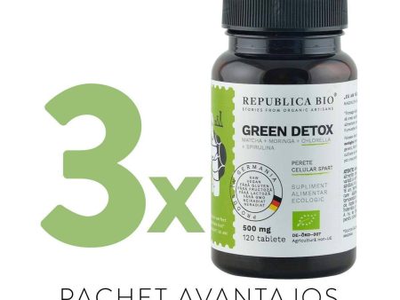 GREEN DETOX BIO Complet, pachet promotional, cura completa pentru 120 de zile, BIO, RAW, VEGAN Cheap