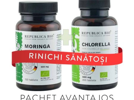 RINICHI Sanatosi, pachet promotional (Moringa + Chorella), BIO, RAW, VEGAN Online Sale