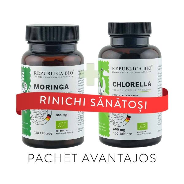 RINICHI Sanatosi, pachet promotional (Moringa + Chorella), BIO, RAW, VEGAN Online Sale