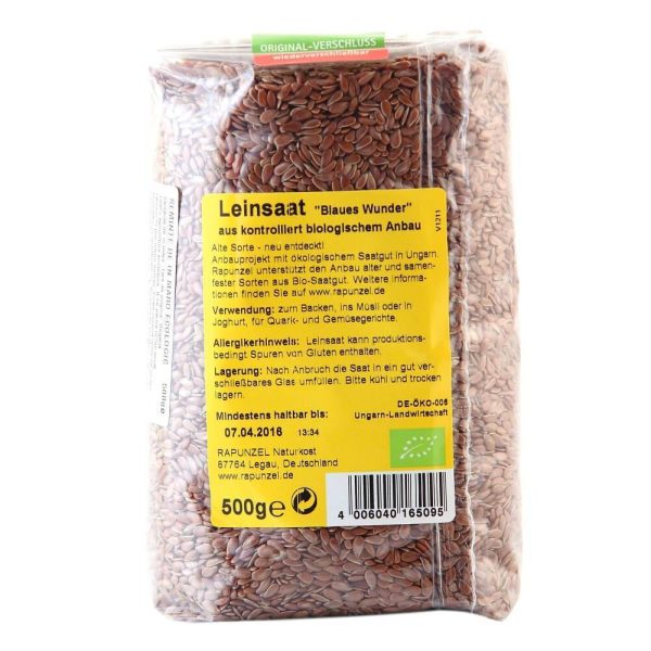 Seminte de in maro, bio, 500g Online Hot Sale