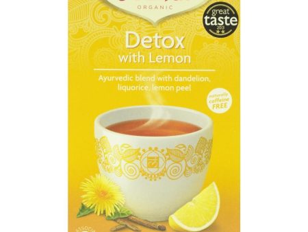 Yogi Tea Detox with lemon, ceai detoxifiant cu coaja de lamaie si papadie, bio, 30,6 g Online Hot Sale