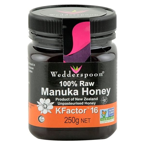 Miere de Manuka KFactor 16 RAW 100% Wedderspoon, 250 g, naturala For Sale