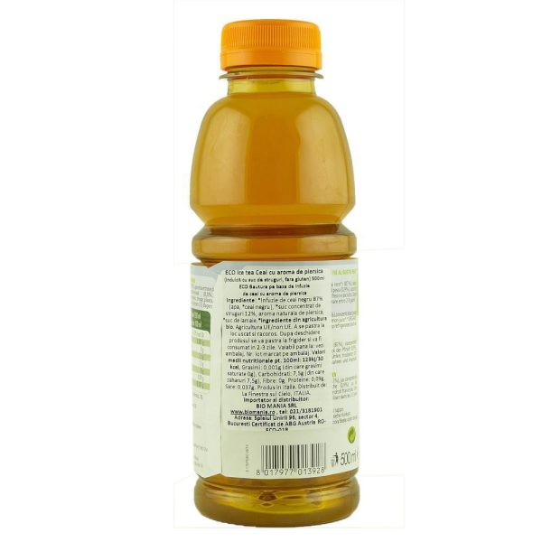 Ceai rece cu aroma de piersica indulcit cu suc de struguri, La Finestra Sul Cielo, fara gluten, 500 ml, bio Hot on Sale