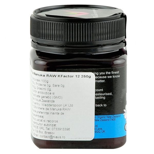 Miere de Manuka KFactor 12 RAW Wedderspoon, 250 g, naturala Online