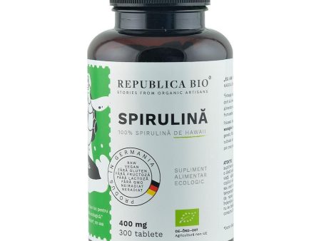 Spirulina Ecologica de Hawaii (400 mg) Republica BIO, 300 tablete (120 g) Cheap