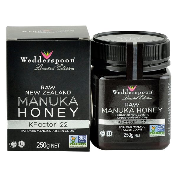 Miere de Manuka KFactor 22  RAW Wedderspoon, 250 g, naturala Sale