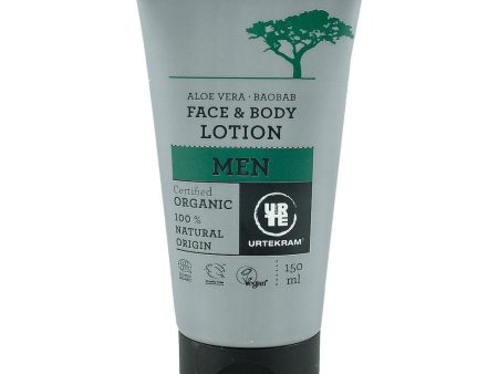 Lotiune de fata si corp Aloe Baobab pentru barbati, Urtekram, bio, 150 ml For Sale