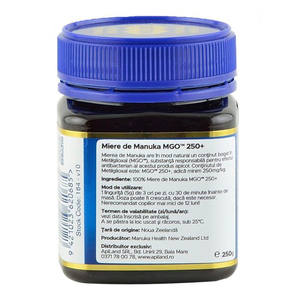 Miere de Manuka MGO 250+ Noua Zeelanda Manuka Health, 250 g, naturala Online now